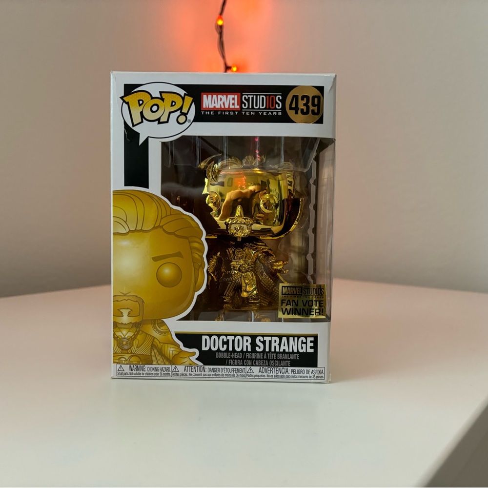 Doctor Strange Funko Pop (gold chrome)